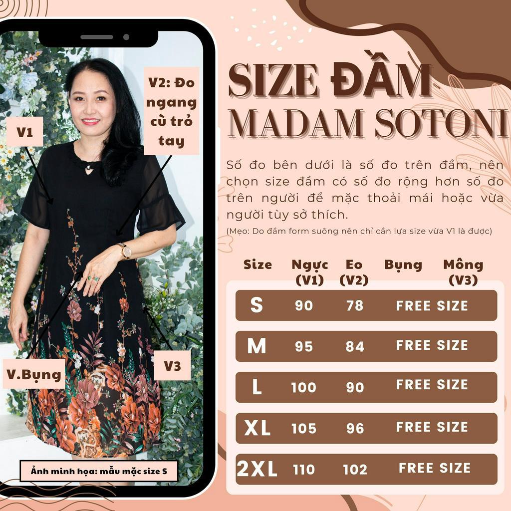 Madam Sotoni - Thời trang trung niên - Đầm trung niên - DVBC703