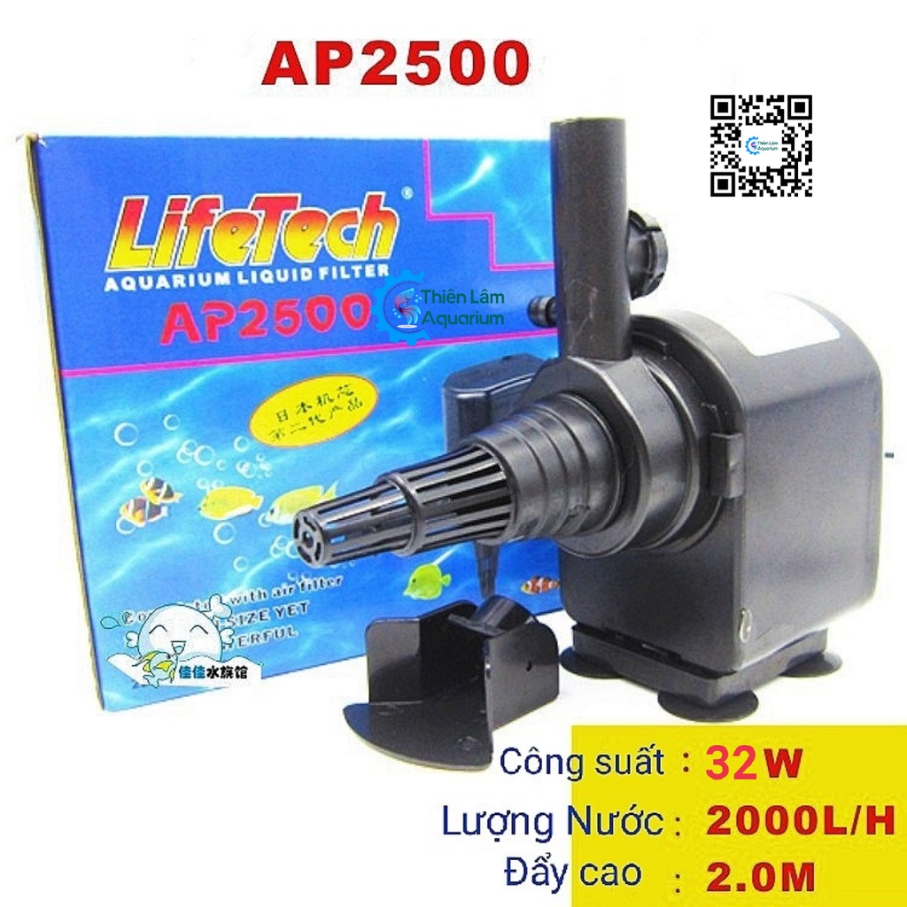 Máy bơm nước hồ cá lifetech ap2500 chuyên dùng cho hồ cá tạo oxy trong nước [giá tốt]