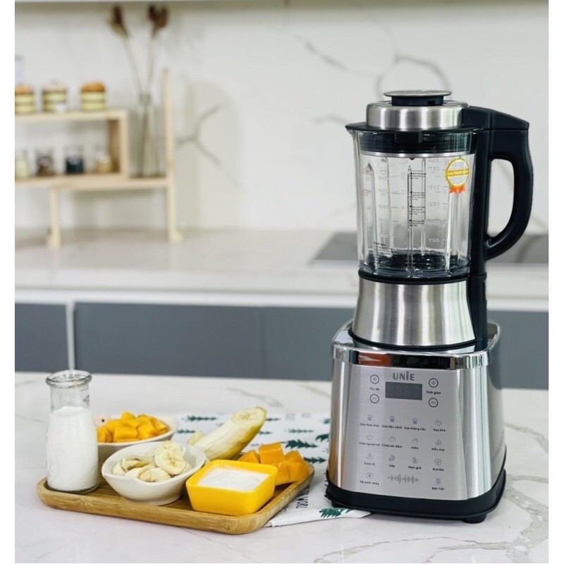 Máy nấu sữa hạt, Máy làm sữa hạt Unie V8S 1.75 lít  1800W Bảo hành 24 tháng giữ trọn chất dinh dưỡng từ hạt