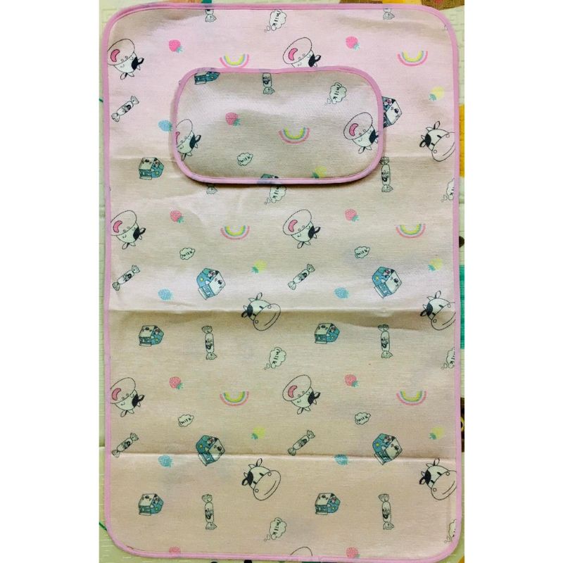 Bộ Chiếu Lụa Điều Hòa Cao Cấp Kèm Gối Thảo Dược 60x90cm