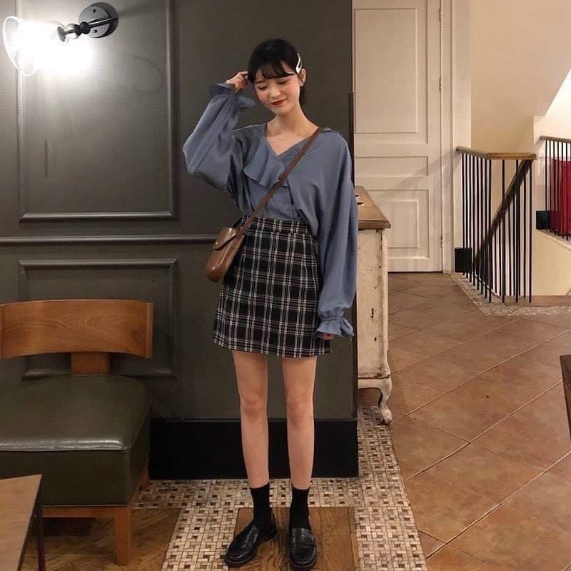 [Mã FAMAYWA giảm 10K đơn 50K] Chân Váy Chữ A Kẻ Caro Dành Cho Nữ Hot Trend - VIETCEN | BigBuy360 - bigbuy360.vn