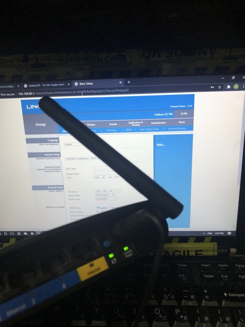 Thiết bị phát sóng wifi router linksys e1700 - hàng cũ