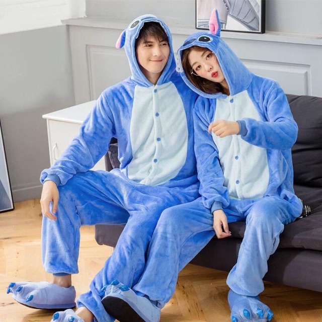 Bộ đồ thú Stitch Xanh ❤️ FREESHIP ❤️ Bộ Đồ Thú Stitch Xanh Người Lớn - Hàng Cao Cấp