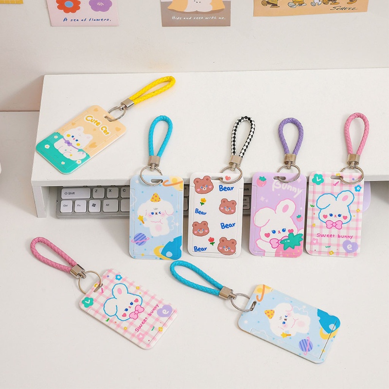 Ví Đựng Thẻ ID / Móc Khóa Họa Tiết Hoạt Hình Dễ Thương Cho Nam Và Nữ