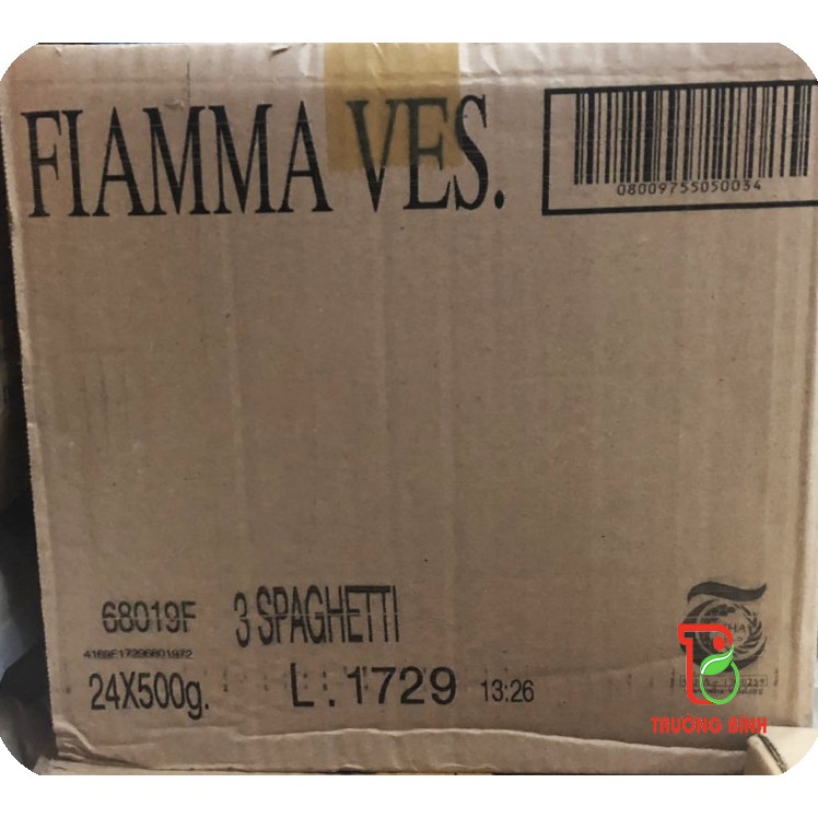 COMBO 1 Thùng mì ý spaghetti hiệu Fiamma ( 24 gói 500gr )
