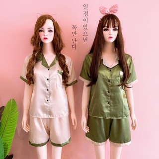 Đồ bộ lụa phối đùi