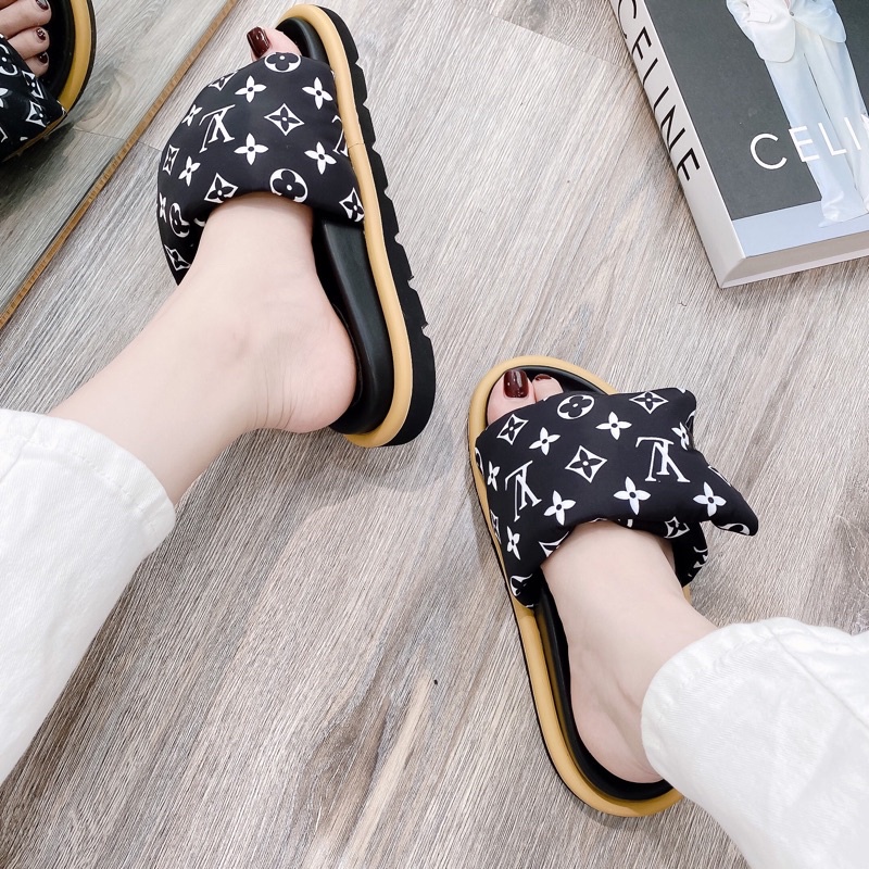 Dép nữ quai phồng ngang nhẹ êm Nguyên hộp hãng cao cấp