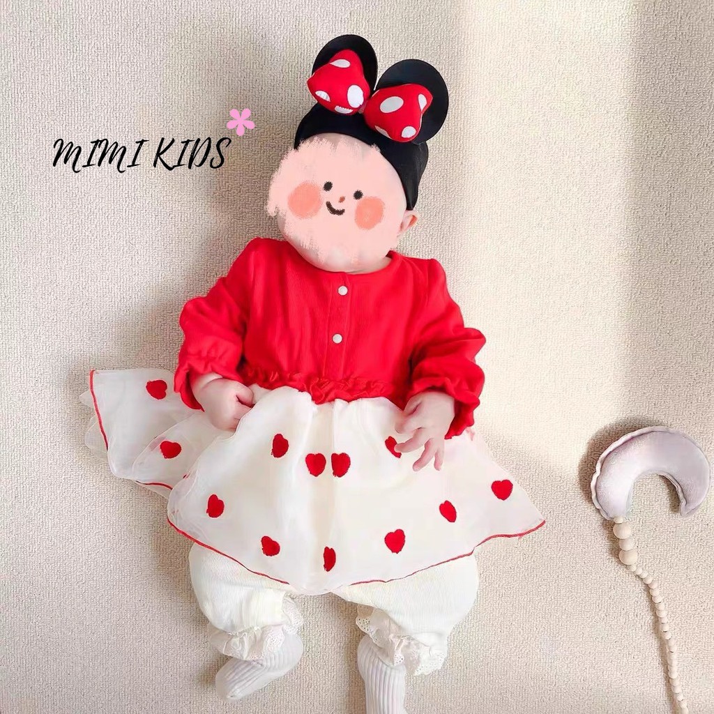 Băng đô bản to nơ Mickey Unisex cho bé Mimi Kids