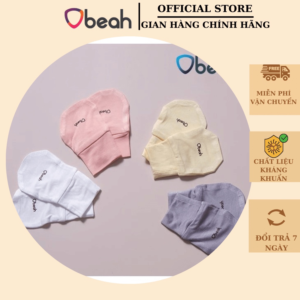 Set 2 bao chân cho bé sơ sinh chất liệu viscose tự nhiên thoáng mát, kháng khuẩn obeah_officialstore