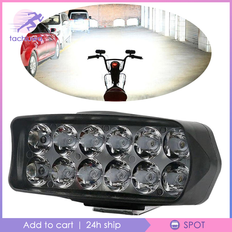 [TACHIUWA]12 LED Universal Motorcycle Spot Light Headlight Headlamp Driving Light