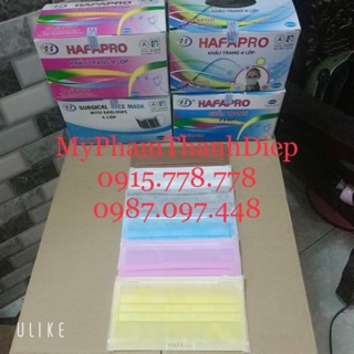 Giá sỉ nguyên thùng khẩu trang 4 lớp Hafapro