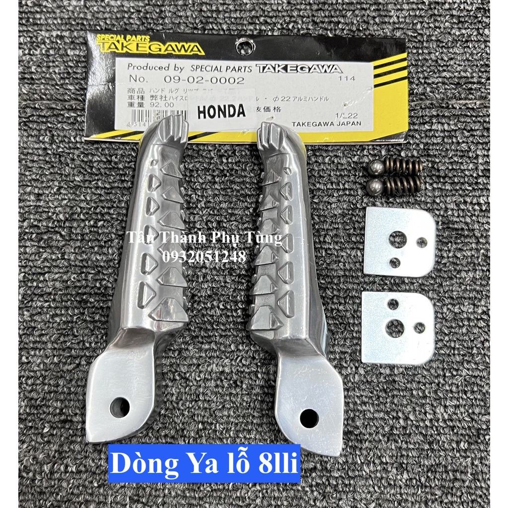 Gác chân nhôm Takegawa Yamaha, Honda-1cặp TanthanhPT