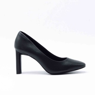 Giày Cao Gót Trụ Mũi Vuông Da PU 8cm Evashoes - Eva0009