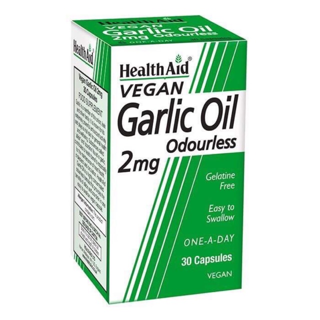 HealthAid Garlic Oil (dầu tỏi giúp bảo vệ sức khoẻ tim mạch,giảm cholesterol máu, phòng ngừa bệnh ung thư)(xuất xứ: ANH)