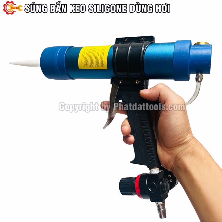 Súng Bắn Keo Silicone Dùng Hơi-Máy bắn keo Silicone khí nén