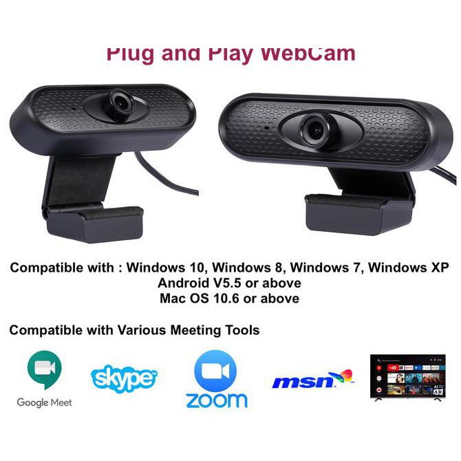 Camera Webcam Hd 720p Hd 720p Kèm Mic Chuyên Dụng Cho Máy Tính / Laptop | BigBuy360 - bigbuy360.vn