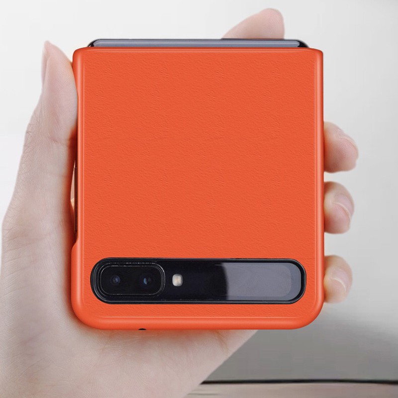 Ốp điện thoại gập chất liệu da PU dành cho Samsung Galaxy Z Flip | BigBuy360 - bigbuy360.vn