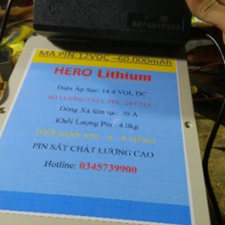 Pin lithium 12v - 60ah