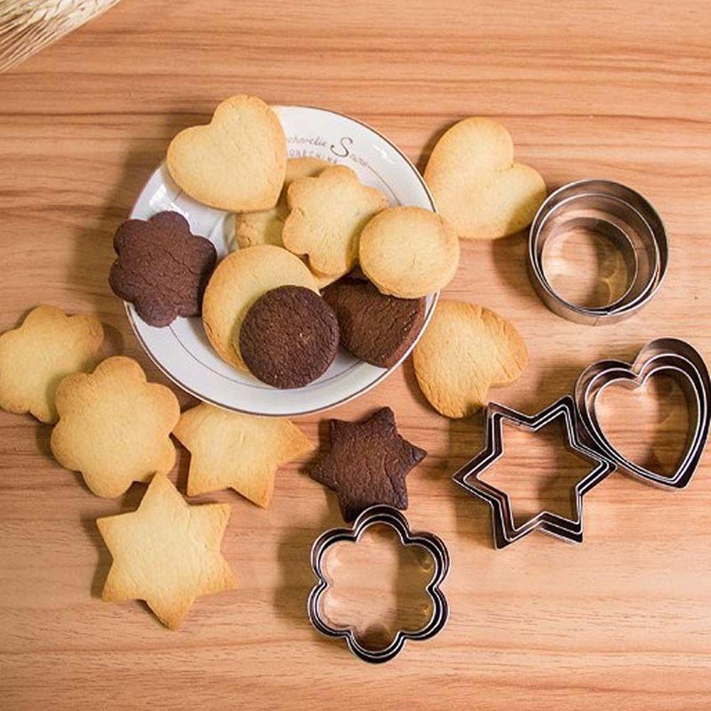 Set 5 Khuôn Cắt Bánh Quy Hình Trái Tim Ngôi Sao