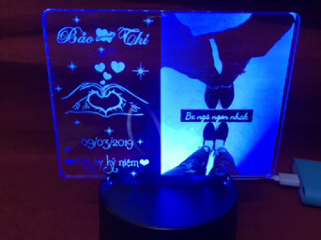 Đèn led 3d, quà tặng sinh nhật độc đáo