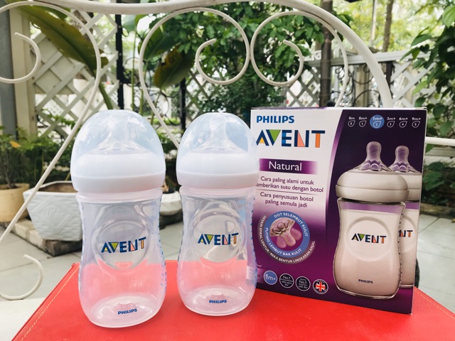 (CHÍNH HÃNG) Bình sữa cổ rộng Avent Natural 260ml