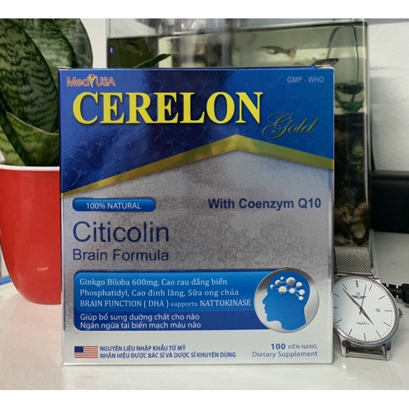 Cerelon Gold Giúp hoạt huyết dưỡng não, bền thành mạch. Tăng cường lưu thông máu