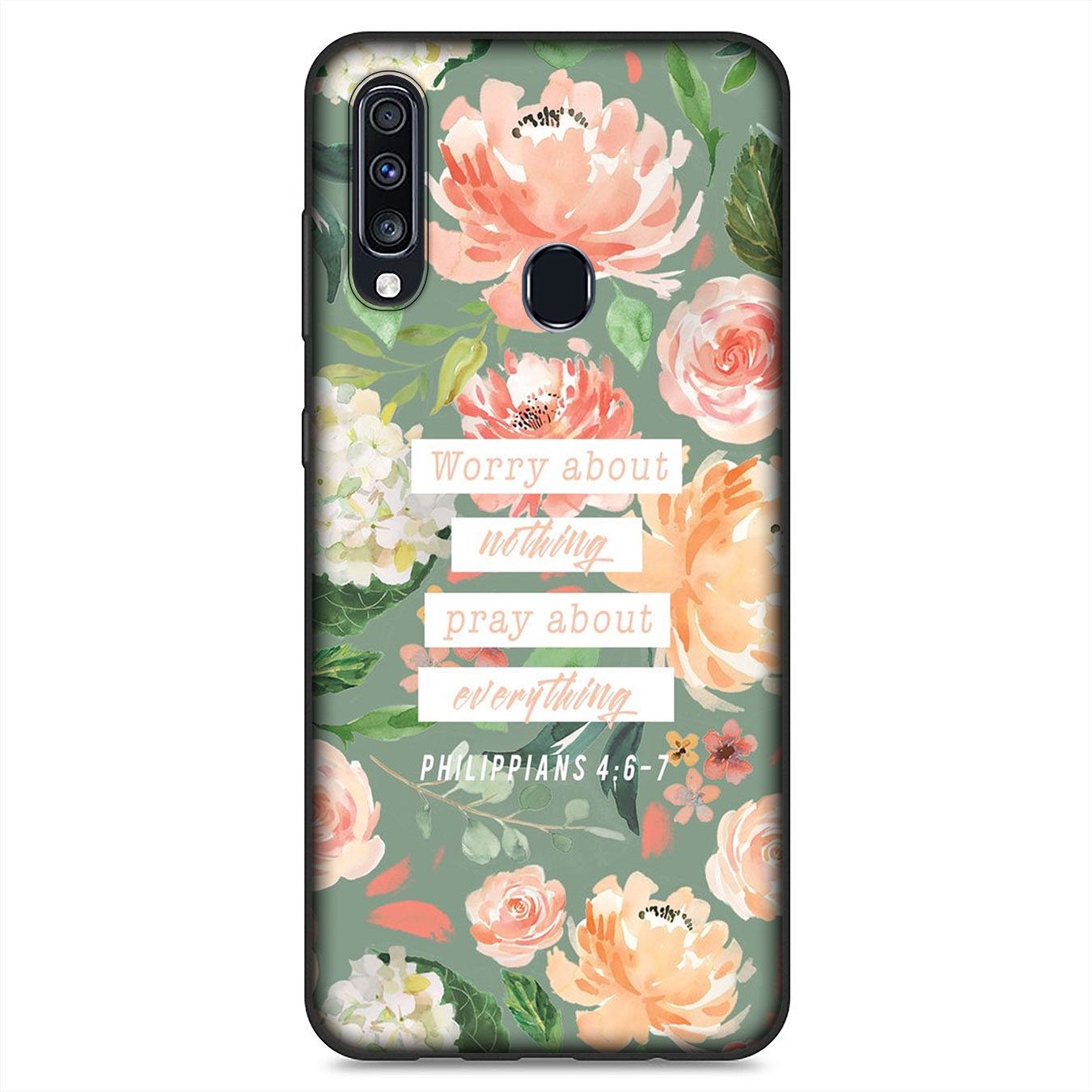 Samsung Galaxy A9 A8 A7 A6 Plus J8 2018 + A21S A70 M20 A6+ A8+ 6Plus Phone Case Soft Silicone Casing B93 Bible Verse