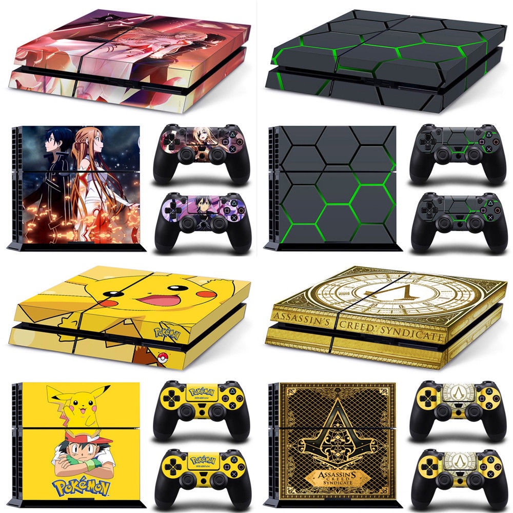 PS4 Phiên Bản Cũ Muhe Máy Chơi Game Miếng Dán Bảo Vệ Màu Pikachu Ngụy Trang JOKER Tên Của Bạn Bầu Tr
