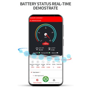 Smart BMS 8S 24V, 16S 48V 100AH (Mạch sạc/xả BMS có giám sát Bluetooth, RS485, CAN/BUS Daly)