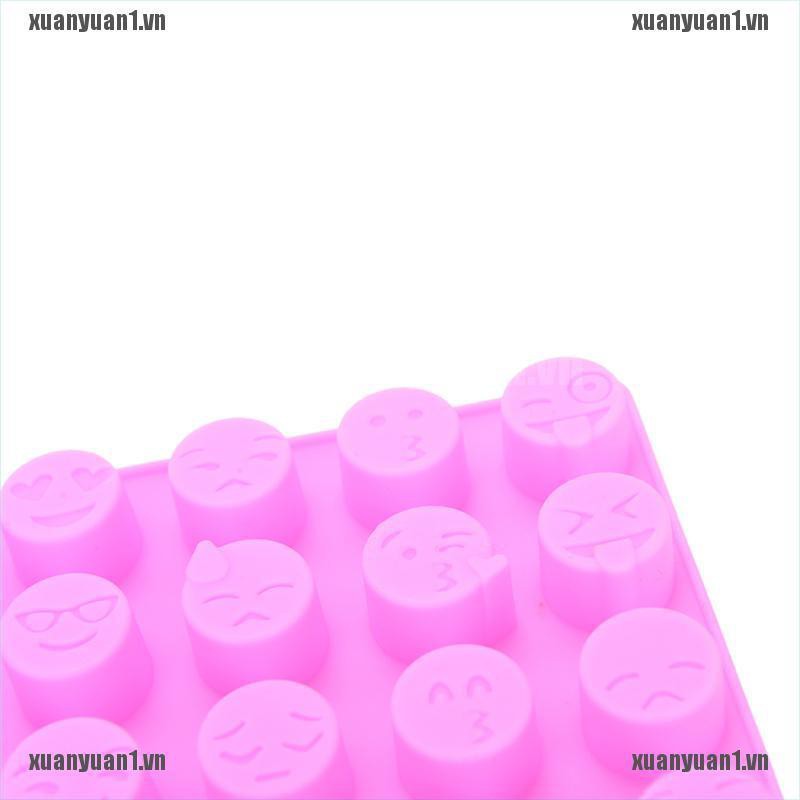 [XUANYUAN1] Khuôn Silicone Làm Bánh Kẹo Sô Cô La Hình Biểu Tượng Cảm Xúc DIY