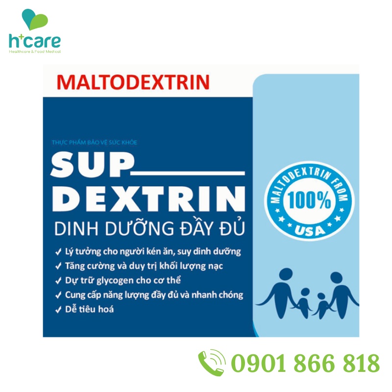 TPBS-bột dinh dưỡng Sup Dextrin 400g - Cung cấp năng lượng nhanh chóng và đầy đủ cho người ăn uống kém, suy dinh dưỡng