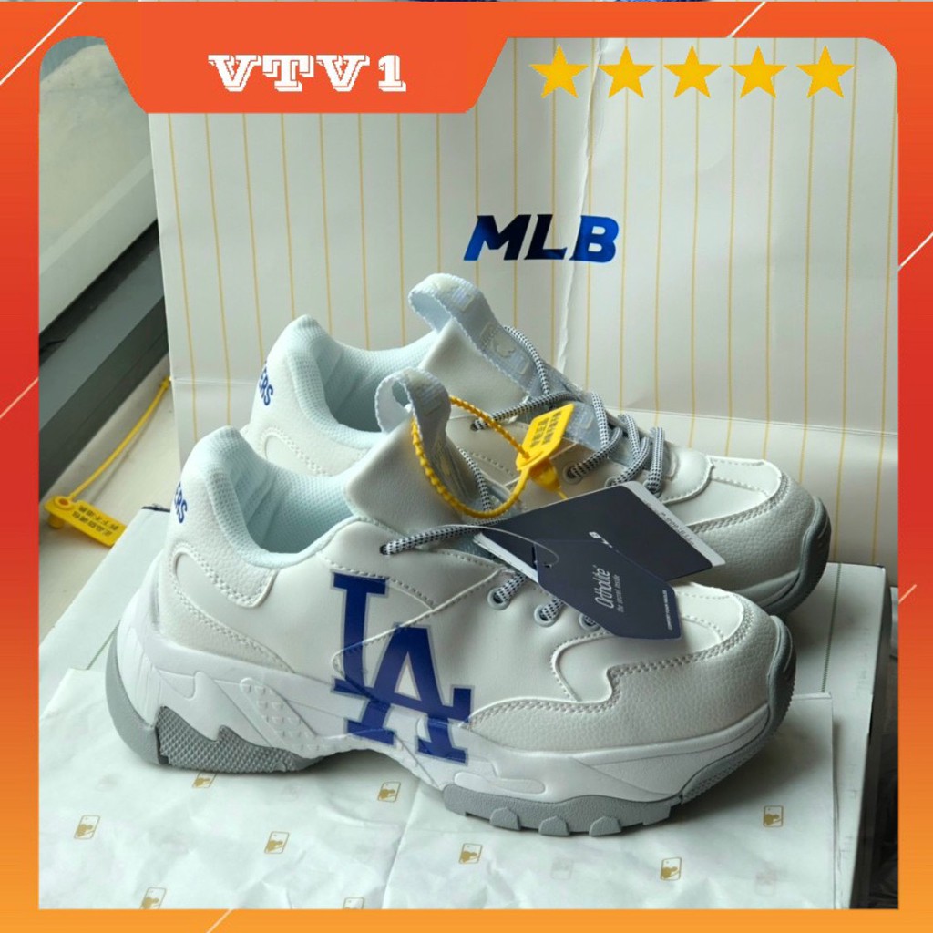 [Chuẩn 1/1] Giày thể thao sneaker nam/nữ da trắng đế xanh 1/1 , Giày LA