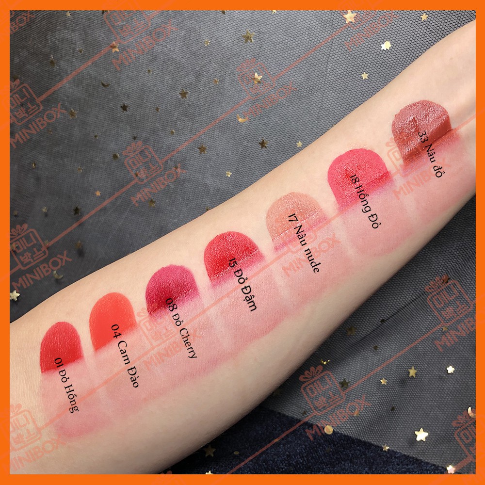 SON KEM LÌ BOURJOIS Rouge Edition Velvet | Màu #4 #8 #15 #17 #18 #33