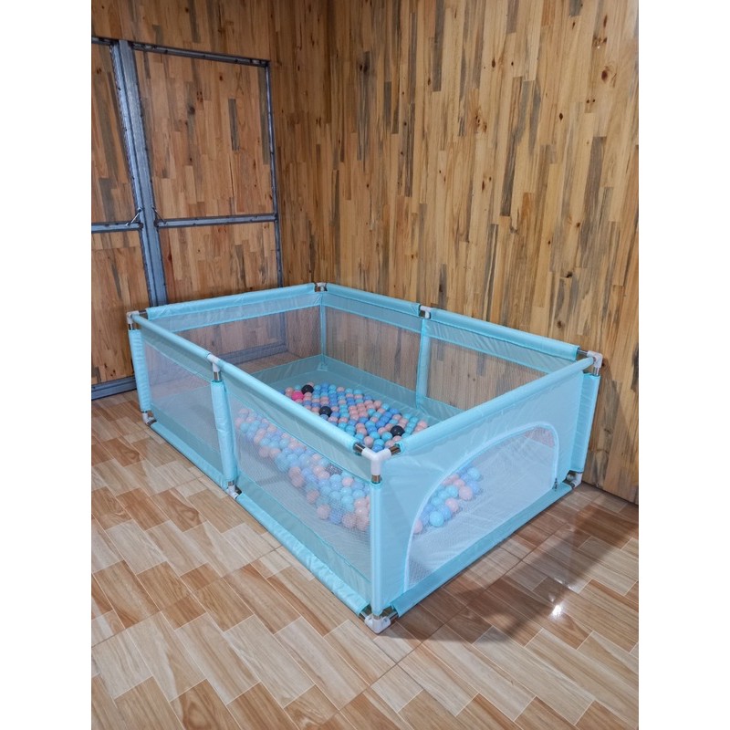 Quây cũi cho bé 🔥XẢ KHO🔥 Quây cũi nhà bóng,thiết kế đẹp trang nhã, chống va đập, an toàn cho bé kích thước 1m2.1m8