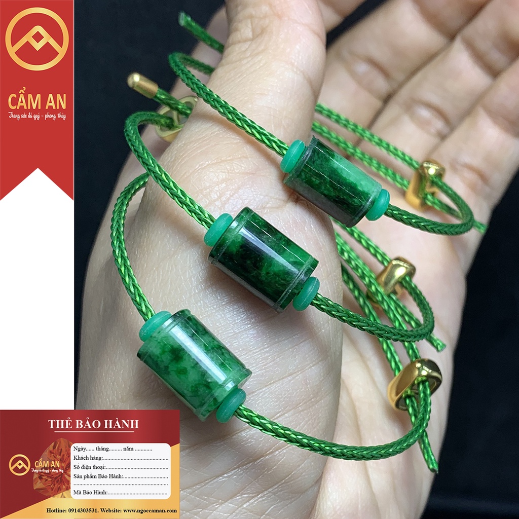 [VIP Siêu Cấp] - Vòng Tay Lu Thống Ngọc Đông Linh - Khuy Bạc S99 xi vàng 18k, Dây hợp kim May Mắn, Tài Lộc, Thông Thuận