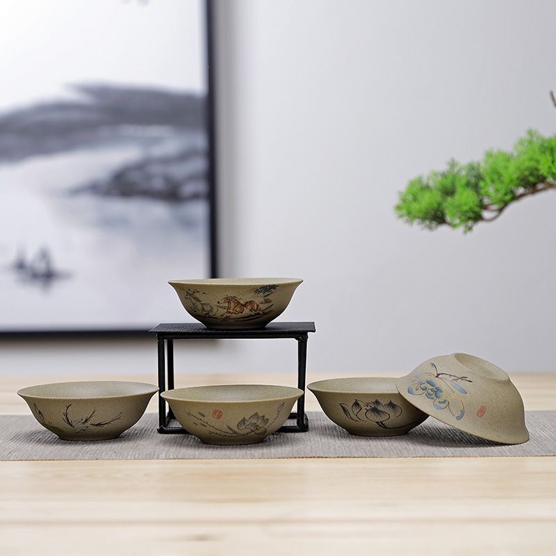 Bộ Tách Uống Trà Bằng Gốm Sứ Kiểu Dáng Retro Nhỏ Nhắn Xinh Xắn