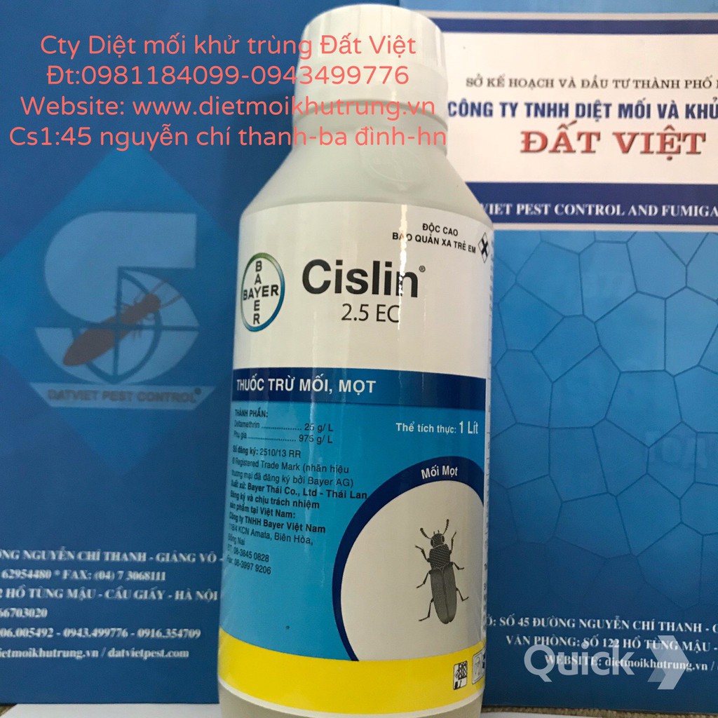 thuốc trừ mối mọt Cislin 25EC