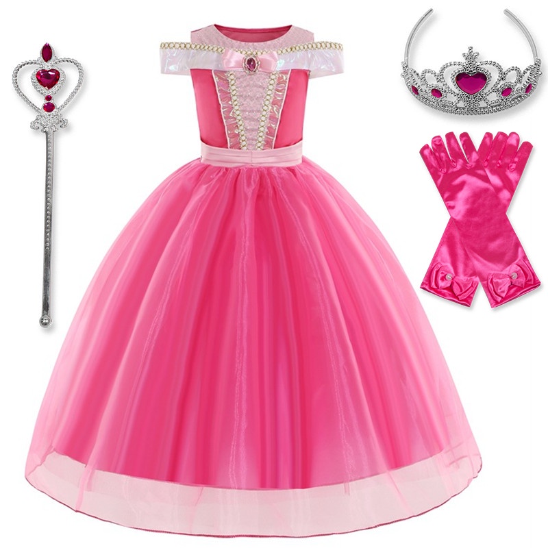 Đầm Hóa Trang Công Chúa Bạch Tuyết / Công Chúa Belle / Elsa Xinh Xắn Cho Bé Gái