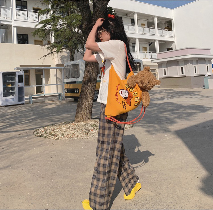 Quần Ống Rộng Lưng Cao Với Họa Tiết Ca Rô Xinh Xắn 42537 | BigBuy360 - bigbuy360.vn