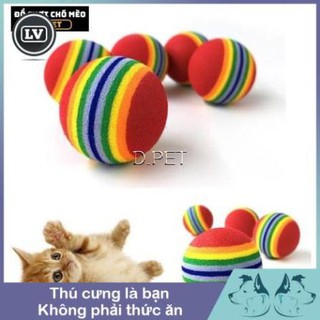 Banh nỉ cầu vồng, bóng đồ chơi Phụ kiện Long Vũ