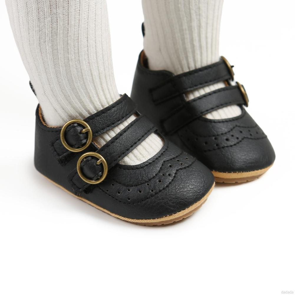 Giày da PU mềm chống trượt dành cho bé sơ sinh 0-18 tháng tuổi