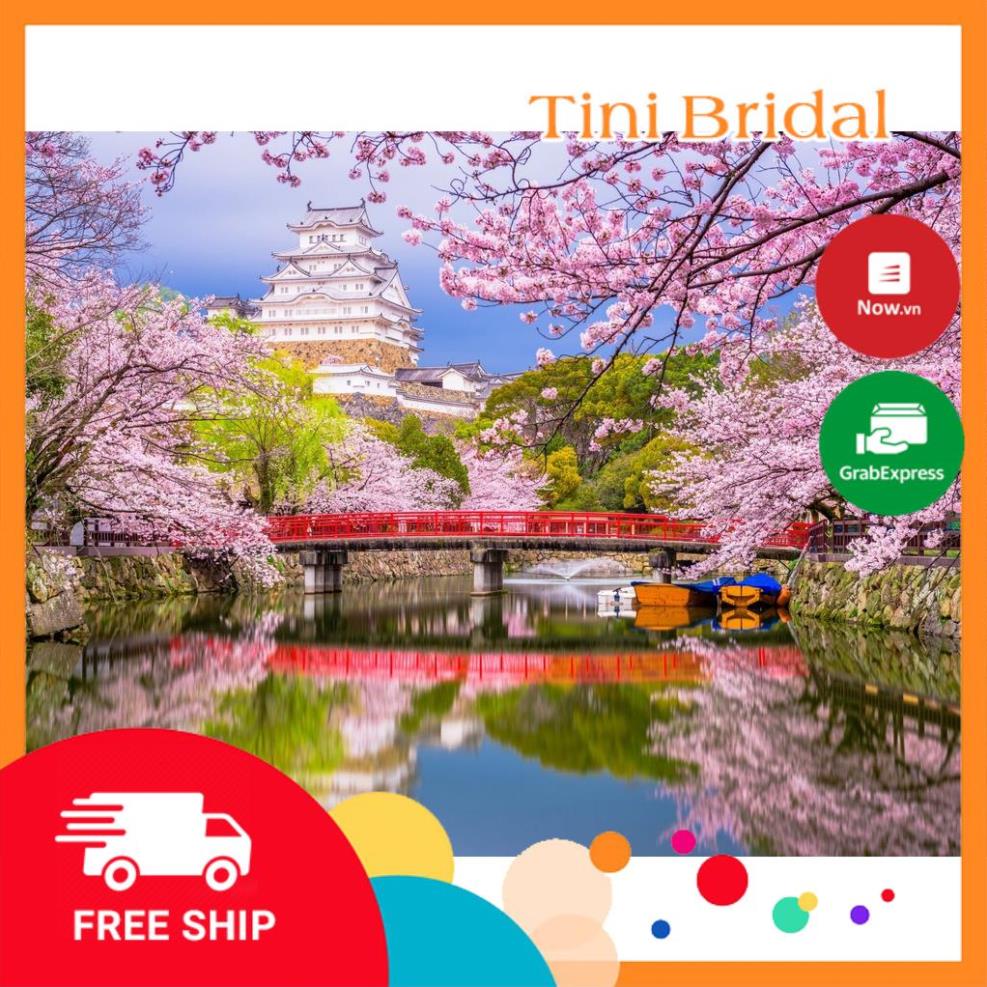 Tranh ghép hình 1000 mảnh 2cm khổ 54×74 – Tranh xếp hình Puzzle cao cấp lâu đài Himeji – Himeji Cast