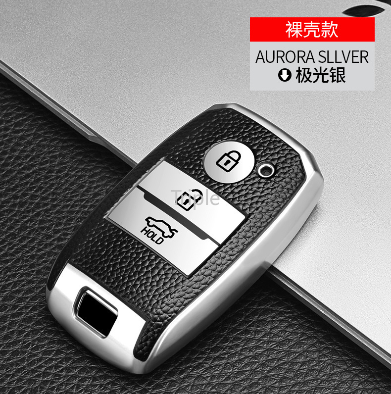 Ốp chìa khóa xe hơi bằng da và tpu mềm cho Kia Stonic RIO Ceed Cerato Optima K5 Soluto Sorento