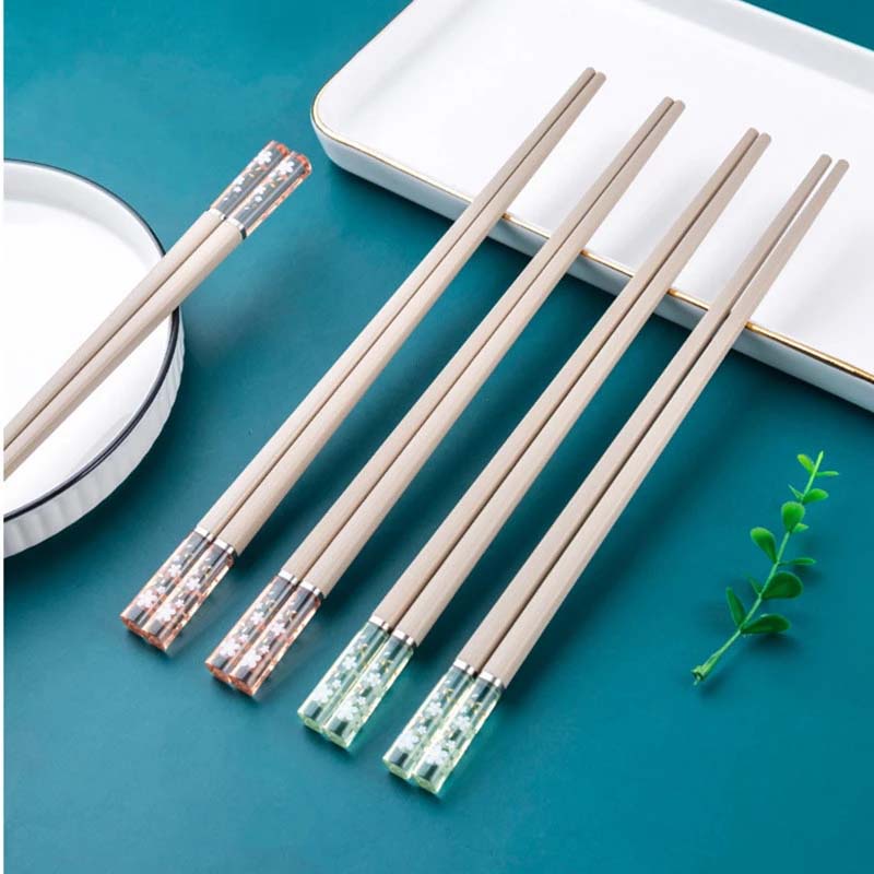 1 Đôi Đũa Hợp Kim Chịu Nhiệt Phong Cách Nhật Bản