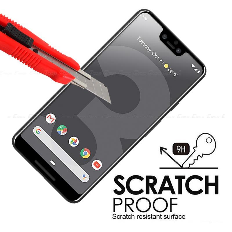 Kính Cường Lực 9H Bảo Vệ Toàn Màn Hình Viền Cong 3D Cho Google Pixel 7 6 Pro 6a 5 5a 4 3 3a XL