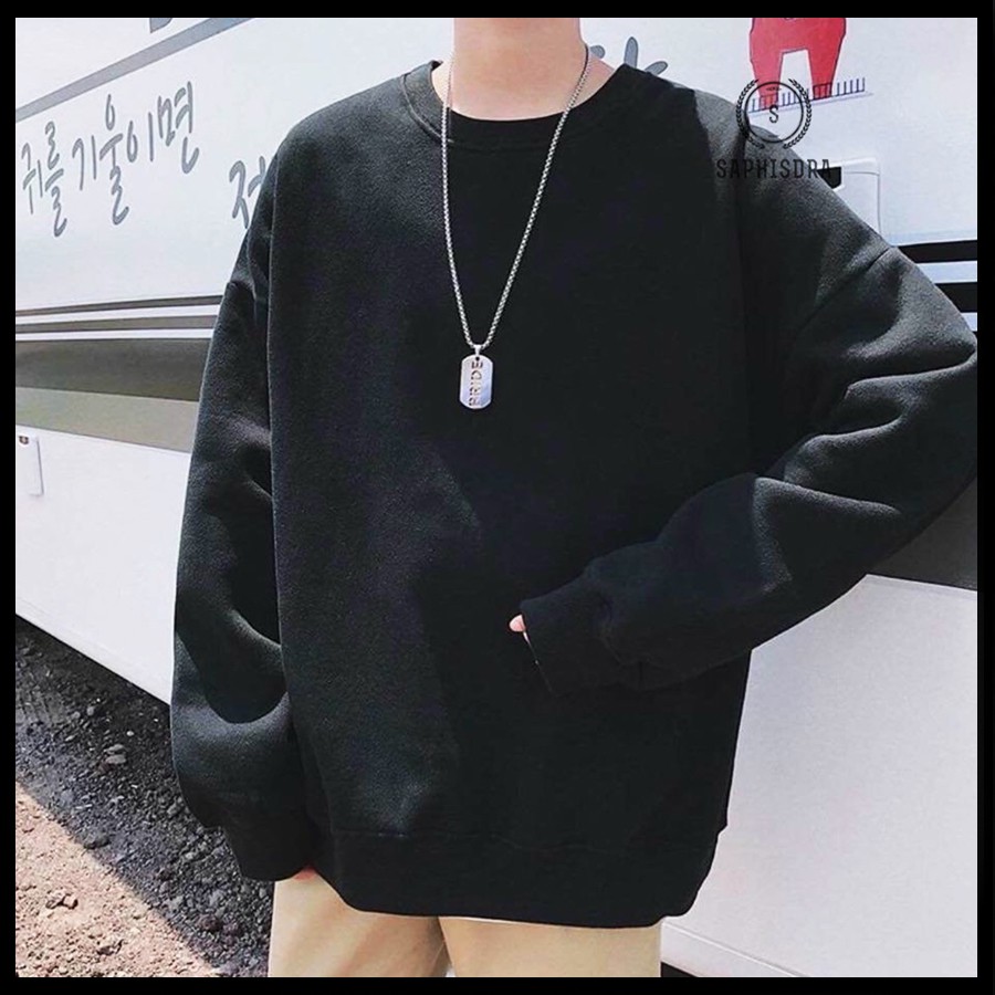 Áo Thun Sweater Nam Nữ Unisex Cao Cấp Vải Đẹp Áo Thun Tay Dài Cặp Đôi Thời Trang Form Rộng - Saphisdra | BigBuy360 - bigbuy360.vn