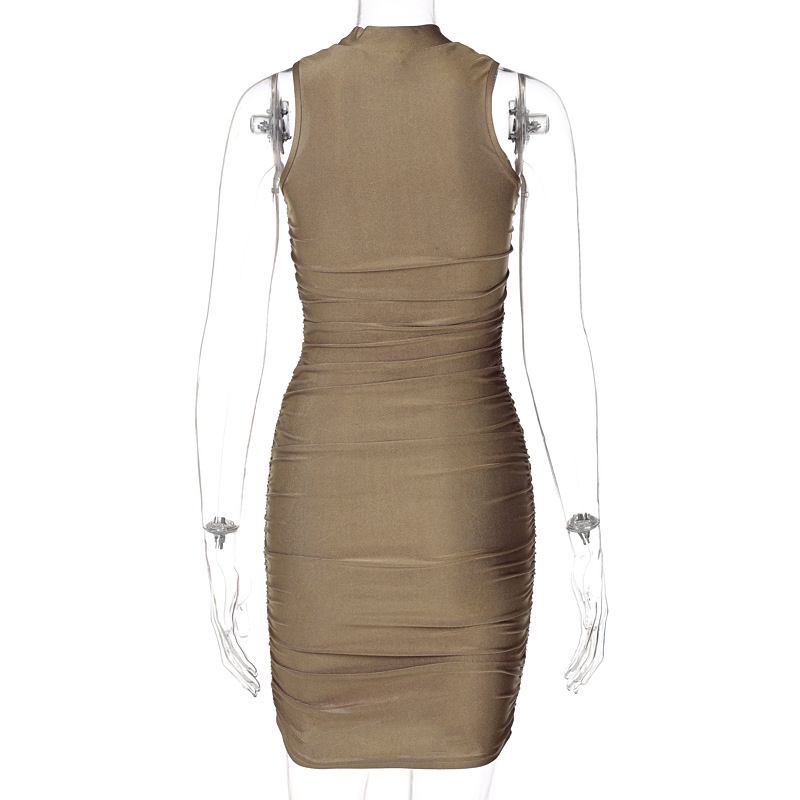 DUNEA Đầm không tay cổ tròn thời trang mùa hè xinh xắn dành cho nữ