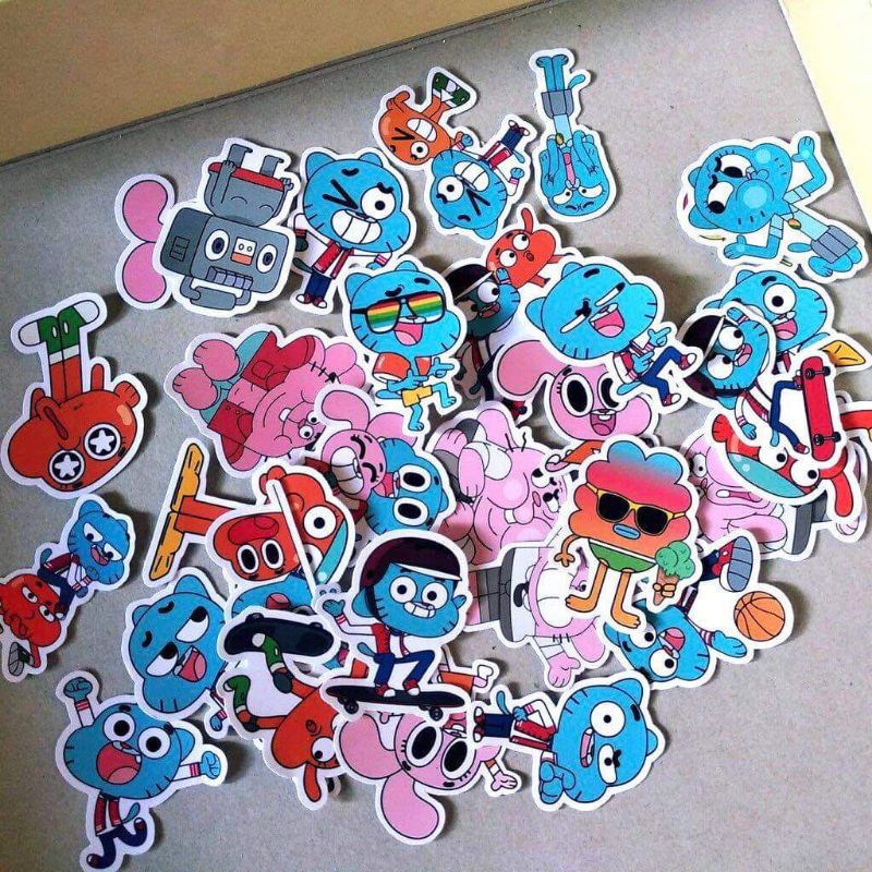 10-50 hình sticker gumball decal