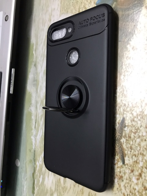 Ốp lưng auto focus kèm iring xiaomi Mi 8 lite siêu đẹp