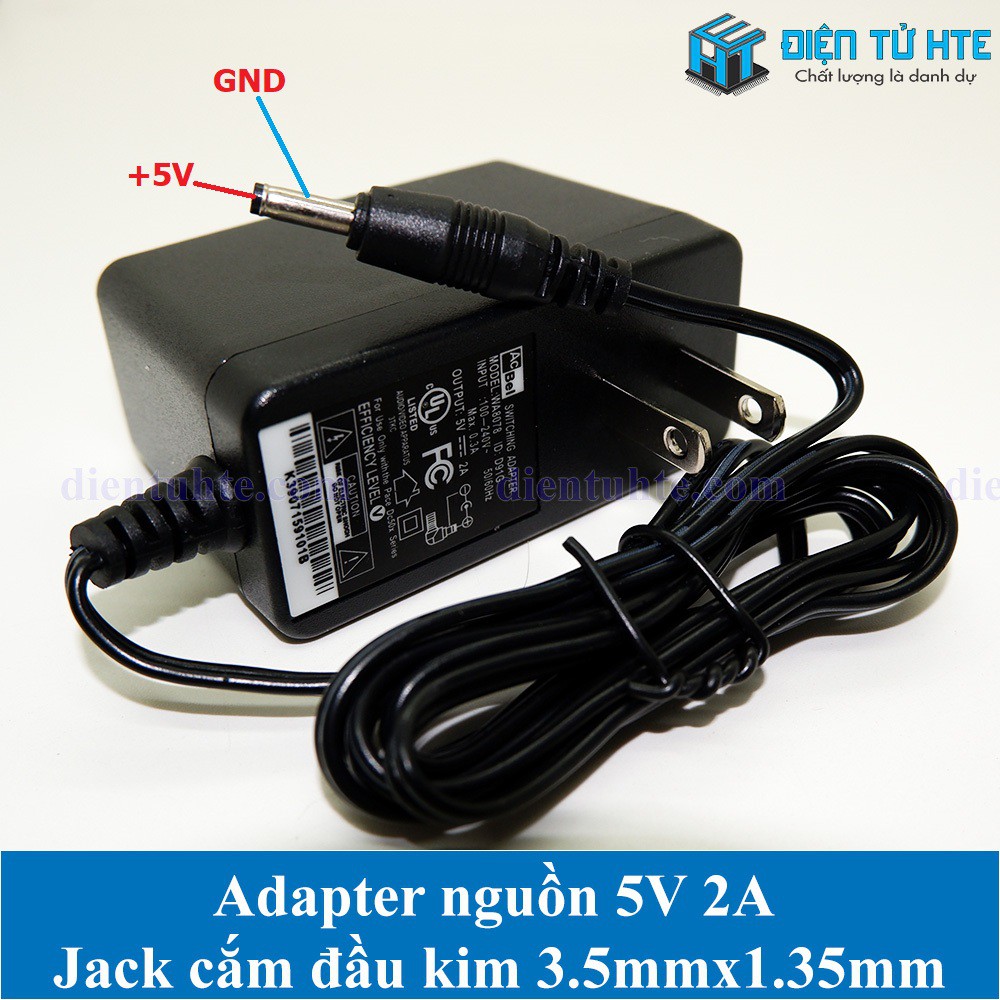 Adapter nguồn 5V 2A TV BOX Jack 3.5mmx1.35mm